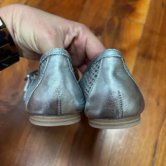 Dolce Vita Rodni Mesh Mary Jane Ballerina Flats in Silver 8 - Picture 5 of 7